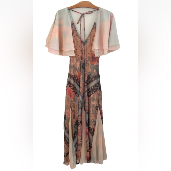 Free People Celestial Nights Fairy Combo Maxi Dress NWT Size XS - Picture 6 of 15